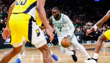 Jaylen Brown closed out a 103-95 win over the Pacers by scoring 14 of his game-high 31 points in the fourth quarter.