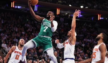 The Celtics faced the Knicks in New York in October.
