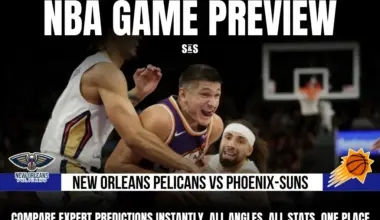 GAME PREVIEW New Orleans Pelicans vs Phoenix suns