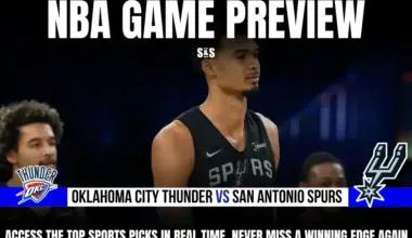 GAME PREVIEW Oklahoma City Thunder vs San Antonio Spurs