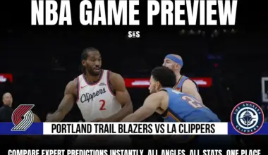 GAME PREVIEW Portland Trail Blazers vs La Clippers