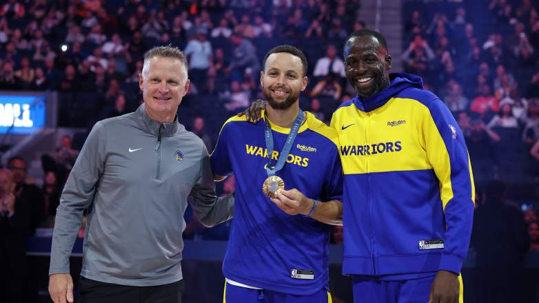 Steve Kerr, Stephen Curry, Draymond Green, Golden State Warriors