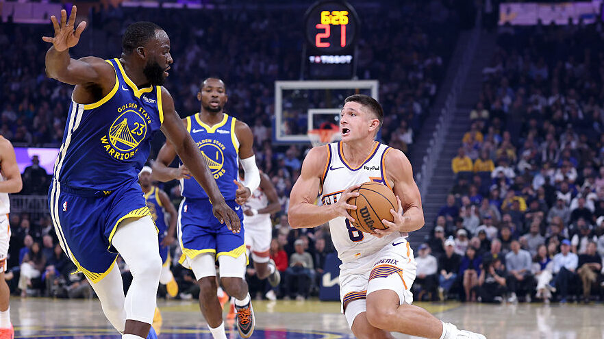 Grayson Allen #8 of the Phoenix Suns...