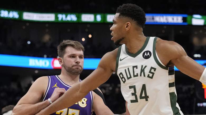 Giannis Antetokounmpo, Luka Doncic, Milwaukee Bucks