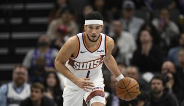 NBA roundup: Devin Booker gets hurt, but Phoenix Suns ends Los Angeles Lakers’ win streak