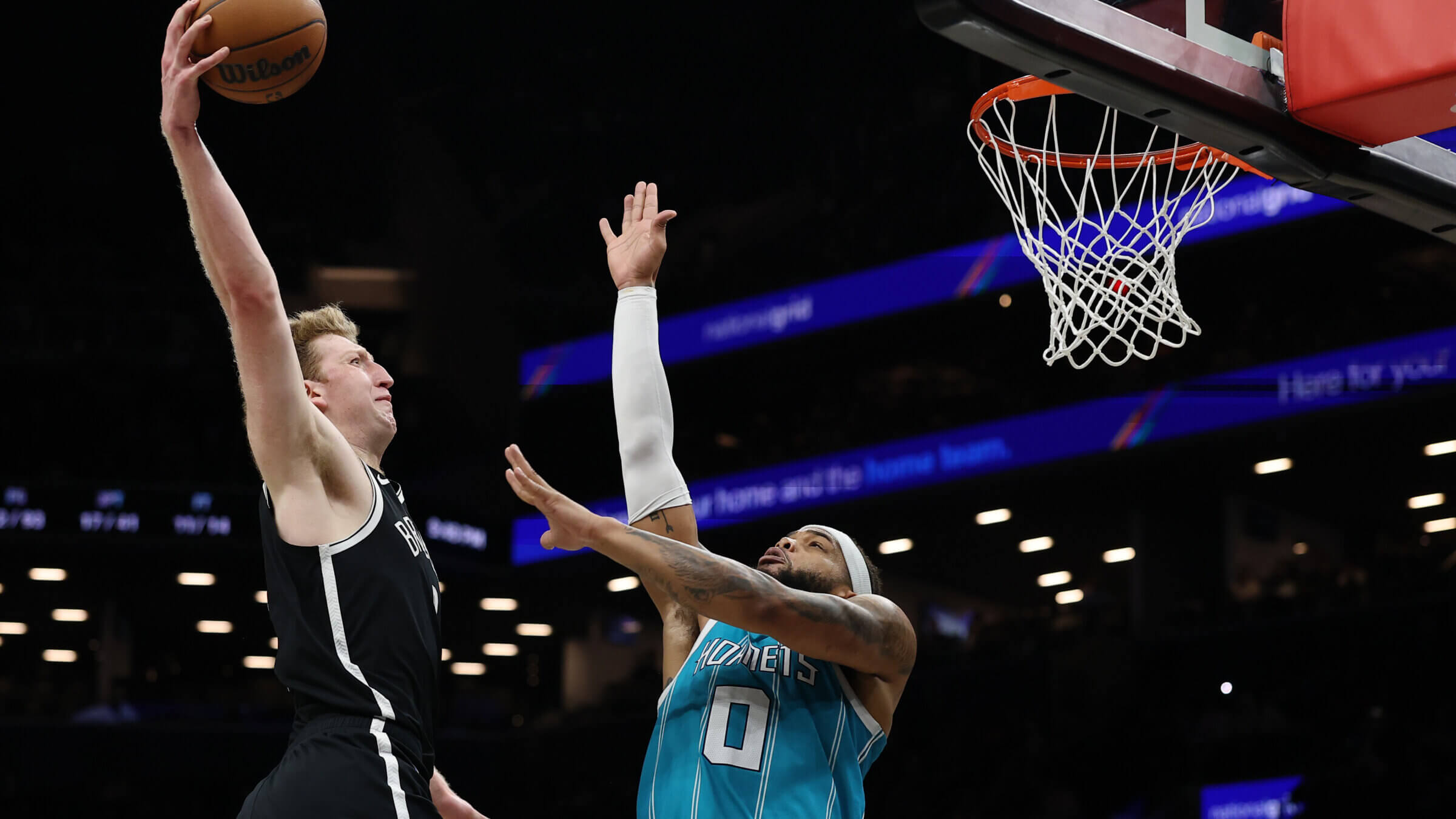 Miles Bridges, meet Danny Wolf. (The Nets won 116-103.)