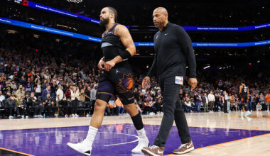 Dillon Brooks #3 of the Phoenix Suns...