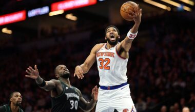 Karl-Anthony Towns notches 24-point half vs. Timberwolves, reflects on Minnesota