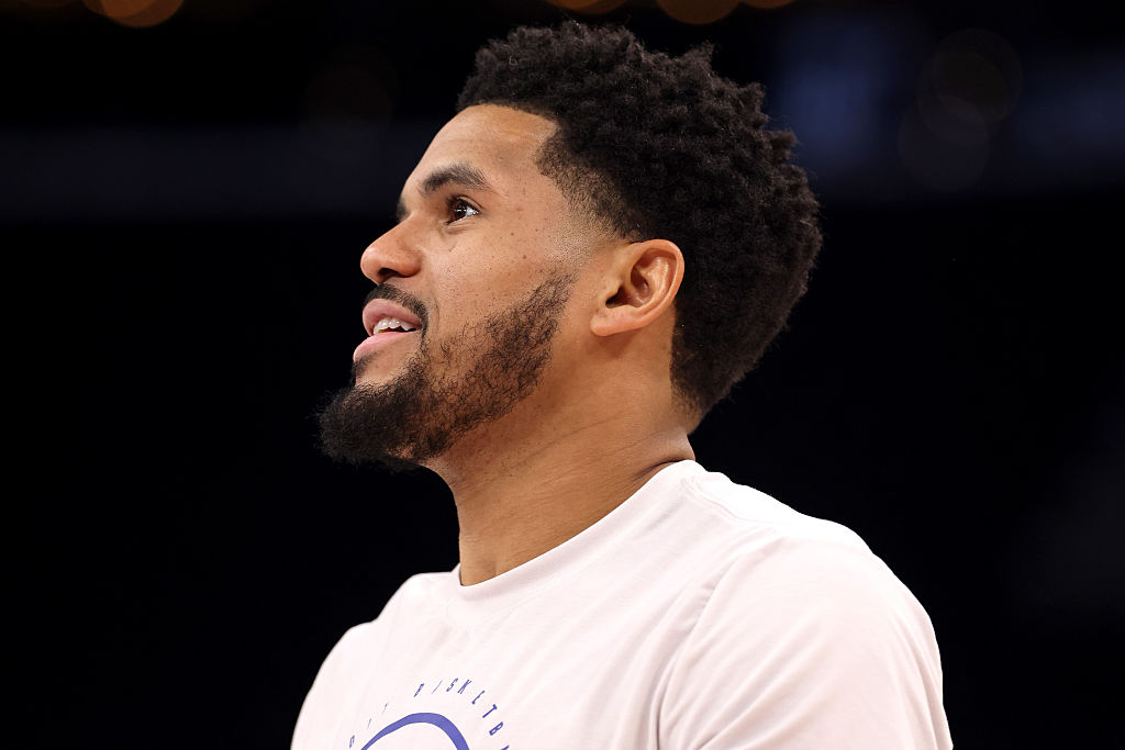 INGLEWOOD, CALIFORNIA - DECEMBER 28: Tobias Harris #12 of the Detroit Pistons looks on prior to the game against the Los Angeles Clippers at Intuit Dome on December 28, 2025 in Inglewood, California. NOTE TO USER: User expressly acknowledges and agrees that, by downloading and or using this photograph, user is consenting to the terms and conditions of the Getty Images License Agreement. (Photo by Katelyn Mulcahy/Getty Images)