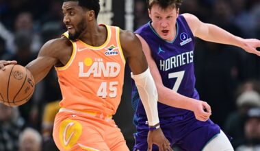 Mitchell scores 30 points as the Cavaliers beat the Hornets 139-132 to end a 3-game losing streak