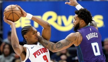 Cunningham has triple-double, Duren gets double-double to lead Pistons to 112-86 win over Hornets