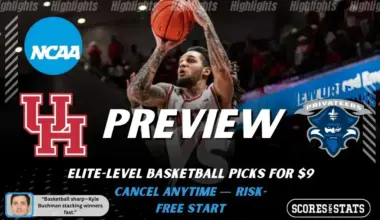 Houston Cougars vs New Orleans Privateers NCAA basketball preview graphic, December 13 2025