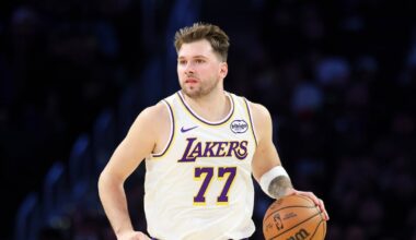 Los Angeles Lakers' Luka Doncic (calf contusion) considered day-to-day