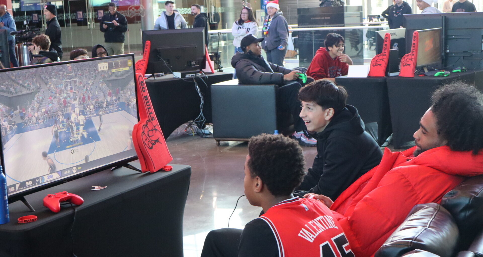 Holiday Fun as The Chicago Bulls and Students Face Off in NBA 2K26