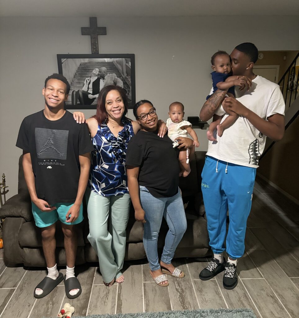 Brandon Garrison and his family - Photo courtesy of Toni Weatherall