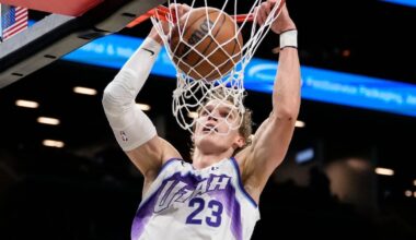 Utah Jazz F Lauri Markkanen ruled out vs. Los Angeles Lakers with groin strain