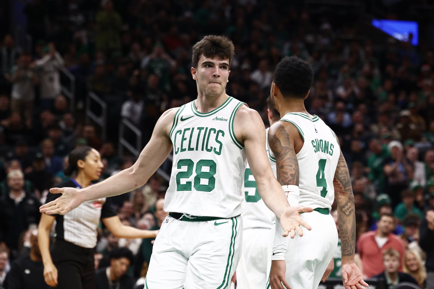 Celtics rookie Hugo Gonzalez logged a career-high 36:47 of playing time as part of a 32-point bench contribution that energized the Celtics and the TD Garden crowd.
