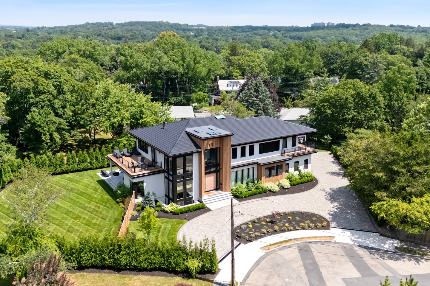 The house at 15 Buff Circle in Newton sold for $6.7 million.