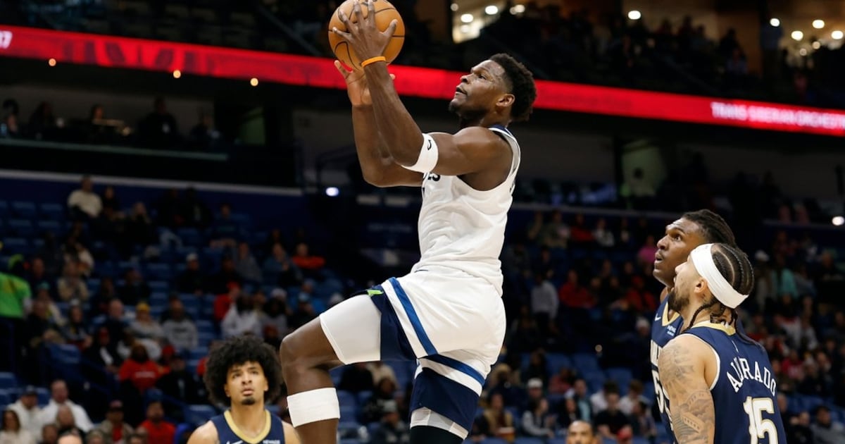 Anthony Edwards’ late layup forces overtime as Minnesota Timberwolves edge New Orleans Pelicans