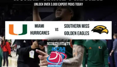 Miami Hurricanes vs Southern Miss Golden Eagles NCAA Basketball preview, non-conference matchup in Coral Gables.
