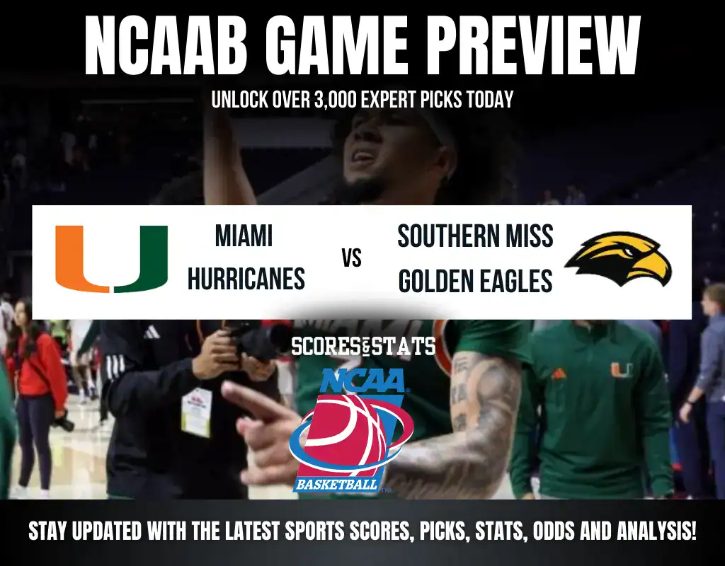 Miami Hurricanes vs Southern Miss Golden Eagles NCAA Basketball preview, non-conference matchup in Coral Gables.