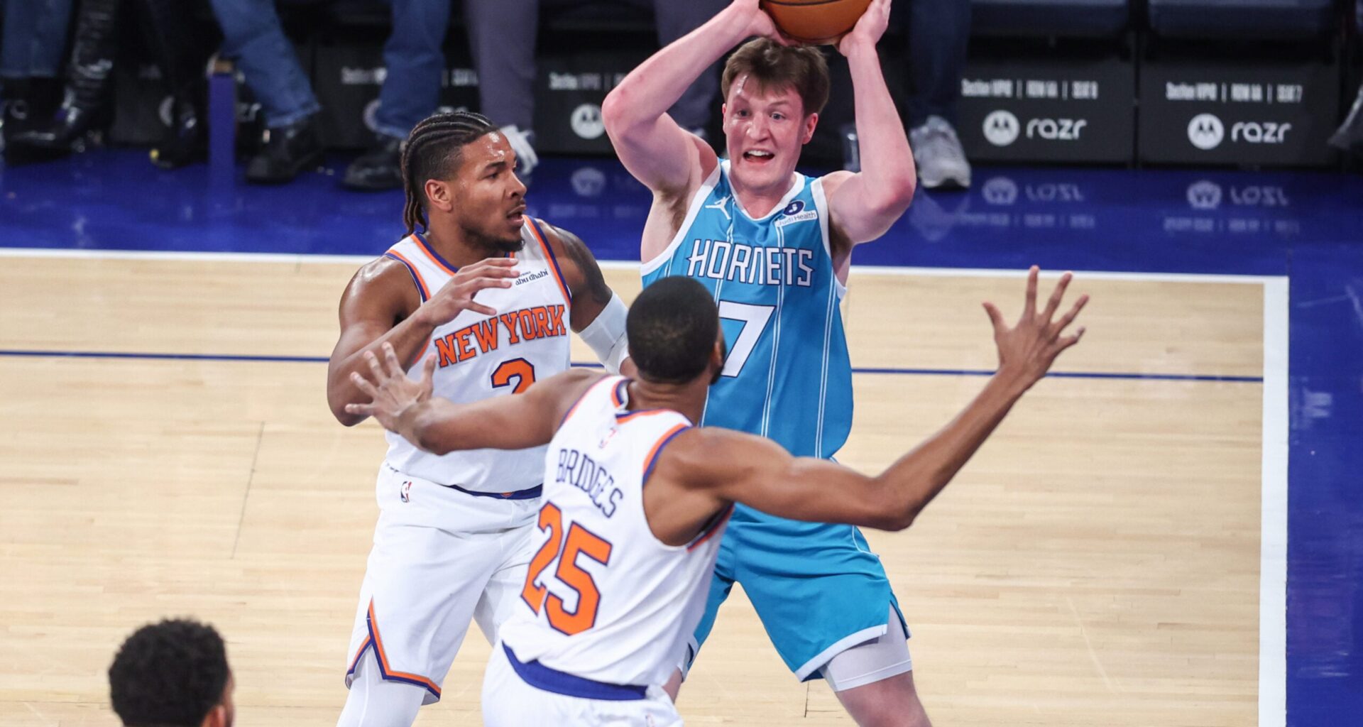 Good news and bad news as Knicks take down Hornets for another home victory