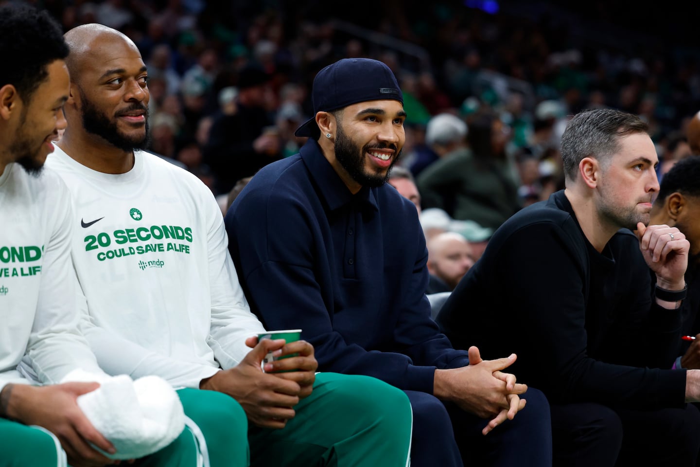 Brad Stevens, the Celtics president of basketball operations, said the team has yet to apply for a Disabled Player Exception, leaving open the possibility of Jayson Tatum's return this season from an Achilles injury.