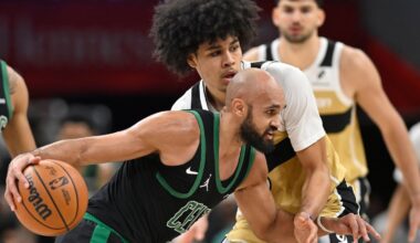 Celtics guard Derrick White led the way with 30 points in a 146-101 rout of the Wizards on Thursday night in Washington, D.C.
