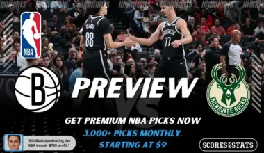Brooklyn Nets and Milwaukee Bucks players shake hands on court during NBA game preview