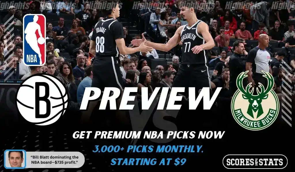Brooklyn Nets and Milwaukee Bucks players shake hands on court during NBA game preview