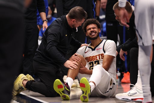 Nuggets forward Cameron Johnson avoids major knee injury but will miss a few games, AP source says