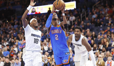 Thunder down the Grizzlies, Nuggets silence the Jazz