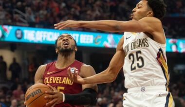 Mitchell, Merrill propel Cavaliers to 141-118 victory over Pelicans