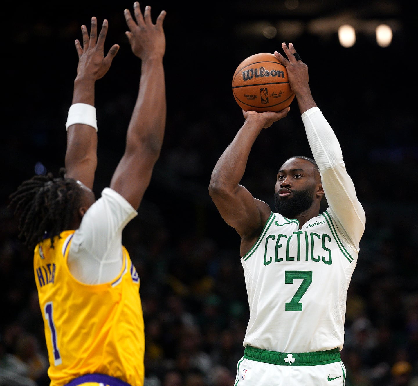 Team leader Jaylen Brown has kept the faith with this new group around him. 