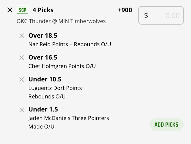 Thunder vs. Timberwolves Prop Bets for Friday 12/19/25
