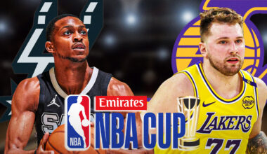 Jared Goff with a Lions logo on the left, Matt Stafford with a Rams logo on the right. VS in the middle.