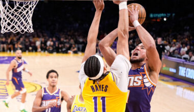 Devin Booker Suns Lakers out groin...