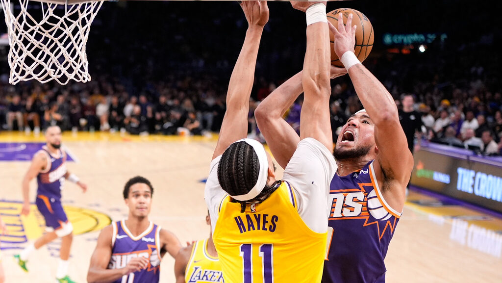 Devin Booker Suns Lakers out groin...