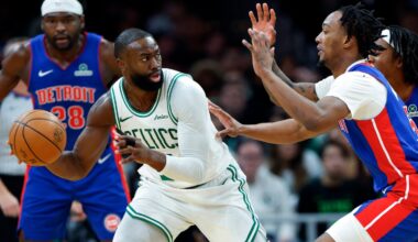 Jaylen Brown has not only stepped up on the floor this season  — where he's averaging 29.3 points per game on 50 percent shooting, both career highs — but he's also been a huge leadership presence off the court, as well.