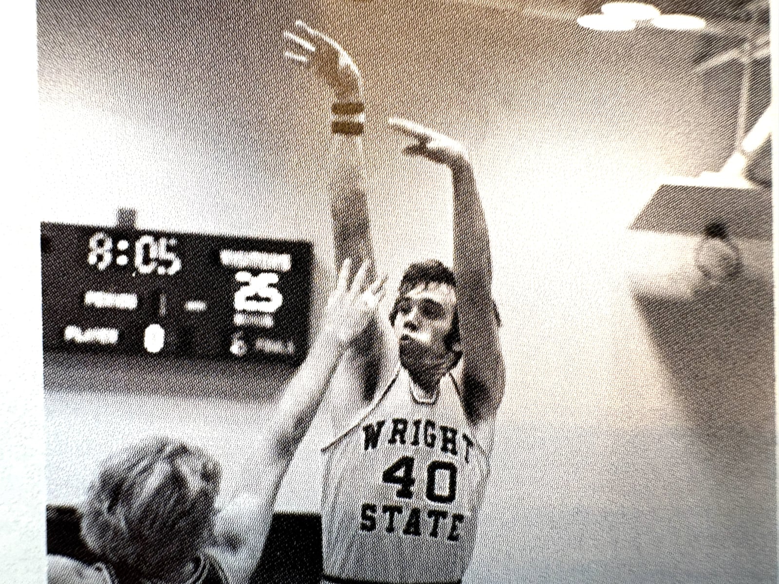 Lyle Falknor scored 1,418 points in his Wright State career. He’s No. 17 all- time among the Raiders top career scorers. He was one of four 1,000-point scorers on the 1975-76 WSU team that earned the program its first-ever bid to an NCAA Tournament. CONTRIBUTED PHOTO