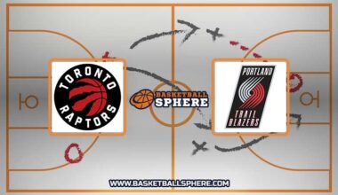 Toronto Raptors vs Portland Trail Blazers