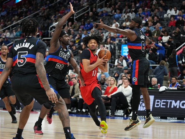Cade Cunningham has 29 points and 9 assists in Pistons' 122-116 win over Trail Blazers