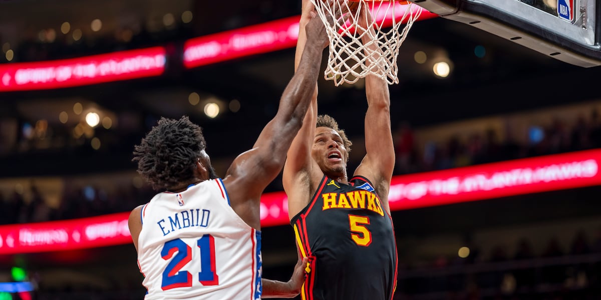 Dyson Daniels and Onyeka Okongwu lead the Hawks past the 76ers, 120-117