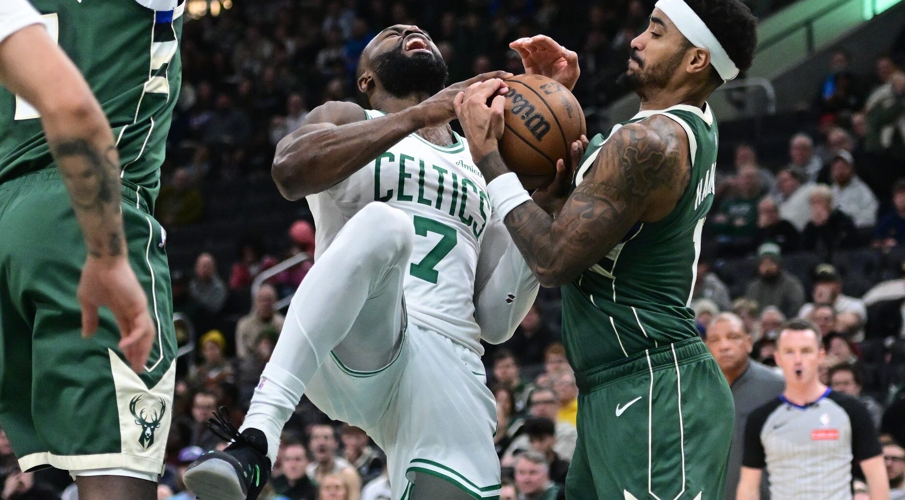 Celtics’ five-game win streak ends in ugly loss to Bucks