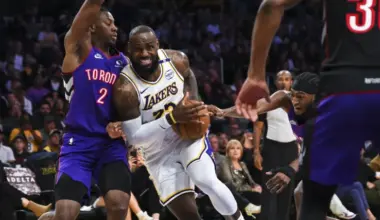 LeBron James holds a wild Toronto Raptors-related NBA record image