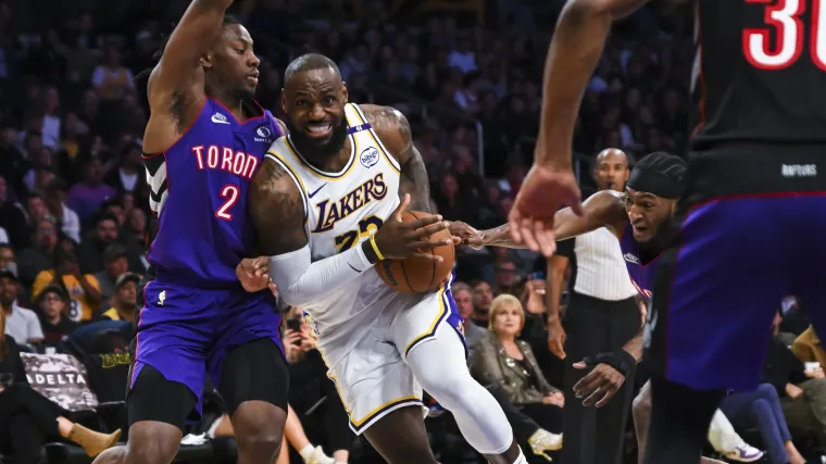 LeBron James holds a wild Toronto Raptors-related NBA record image