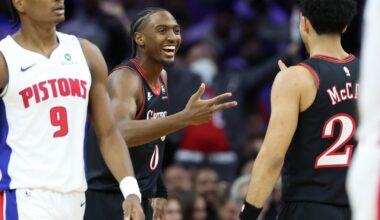 Sunday stats: Sixers using Tyrese Maxey and Jared McCain together, Adem Bona 'excited' about shooting development