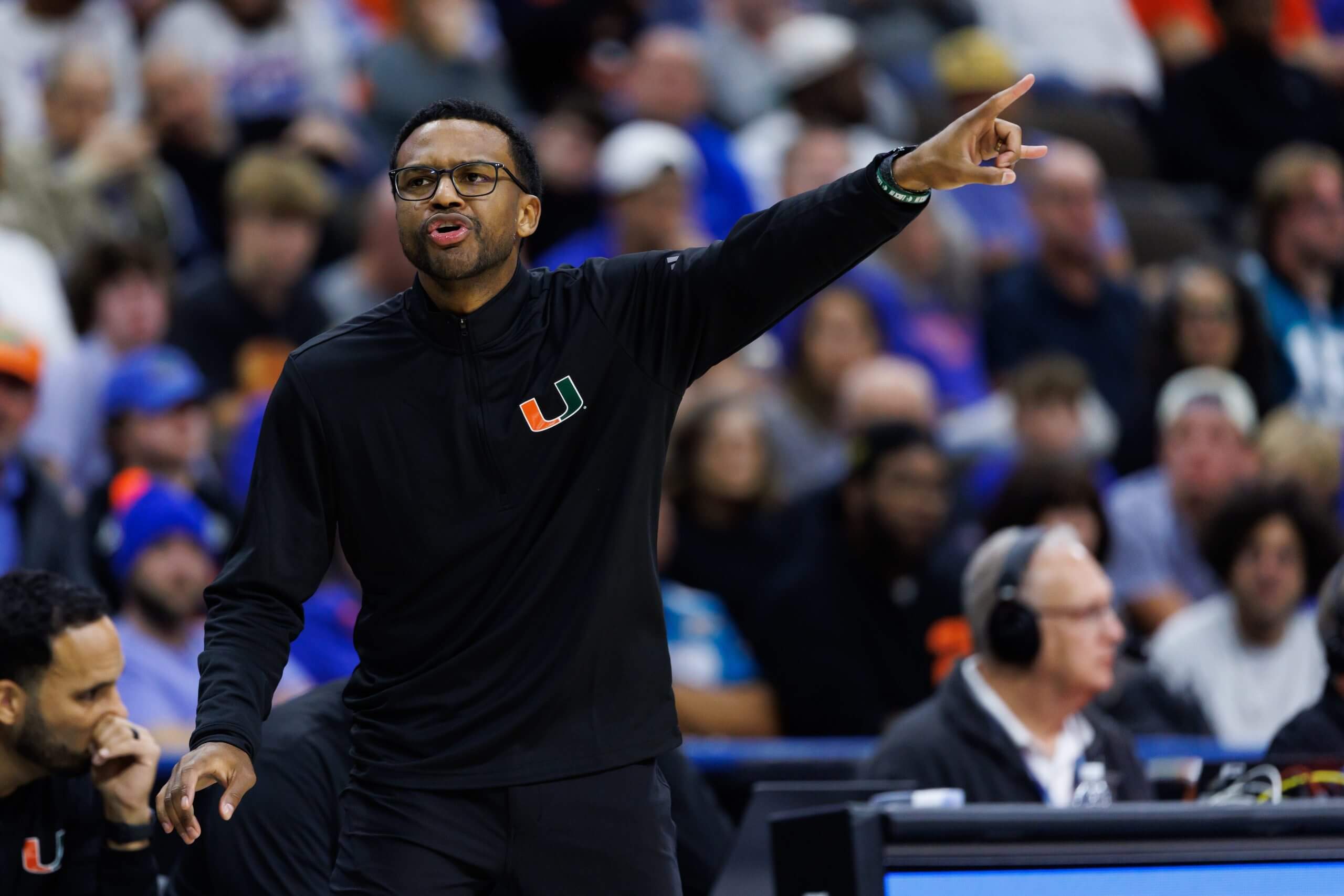 Miami head coach Jai Lucas points