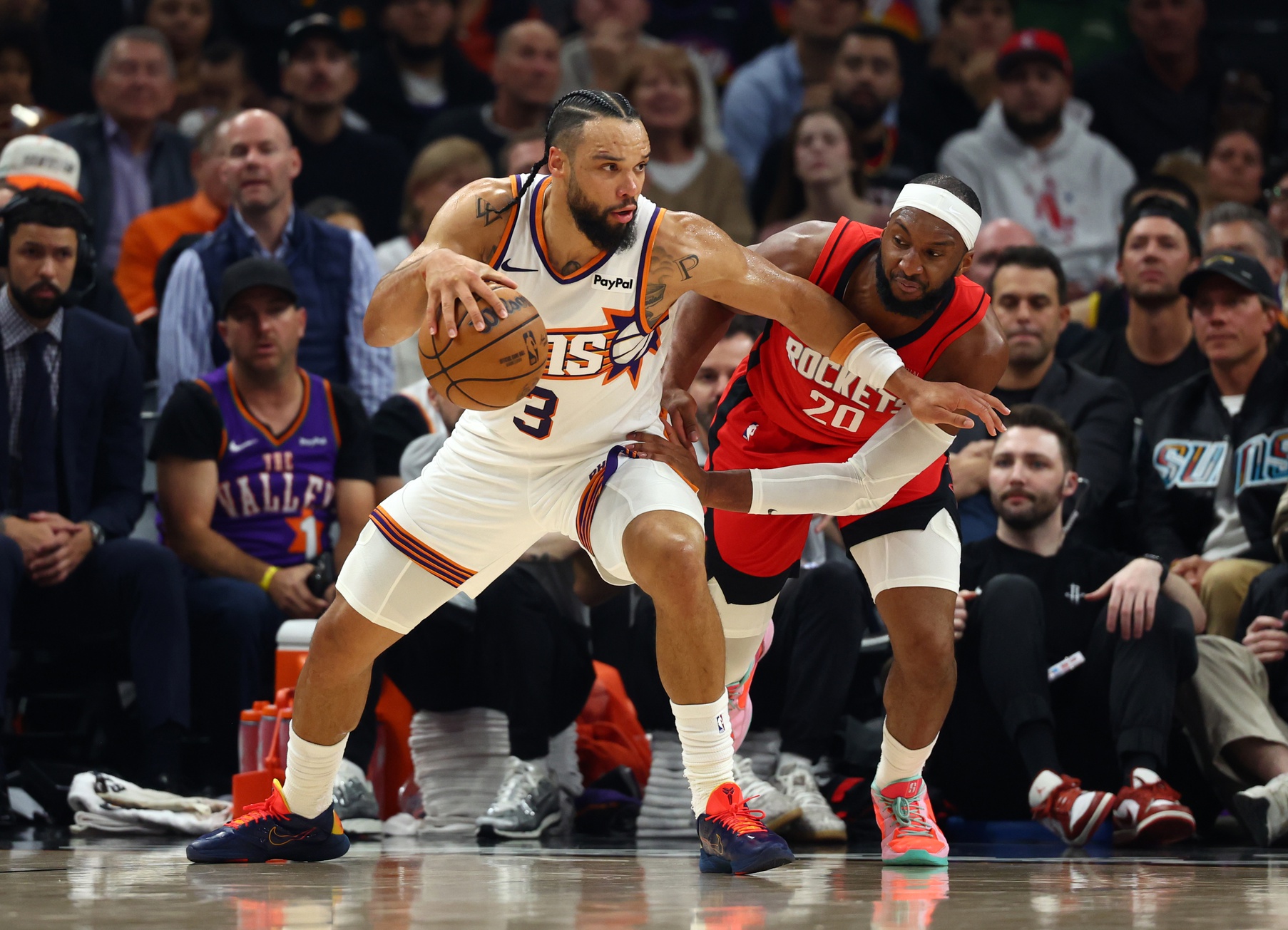 Phoenix Suns Houston Rockets NBA Dillon Brooks Devin Booker Kevin Durant