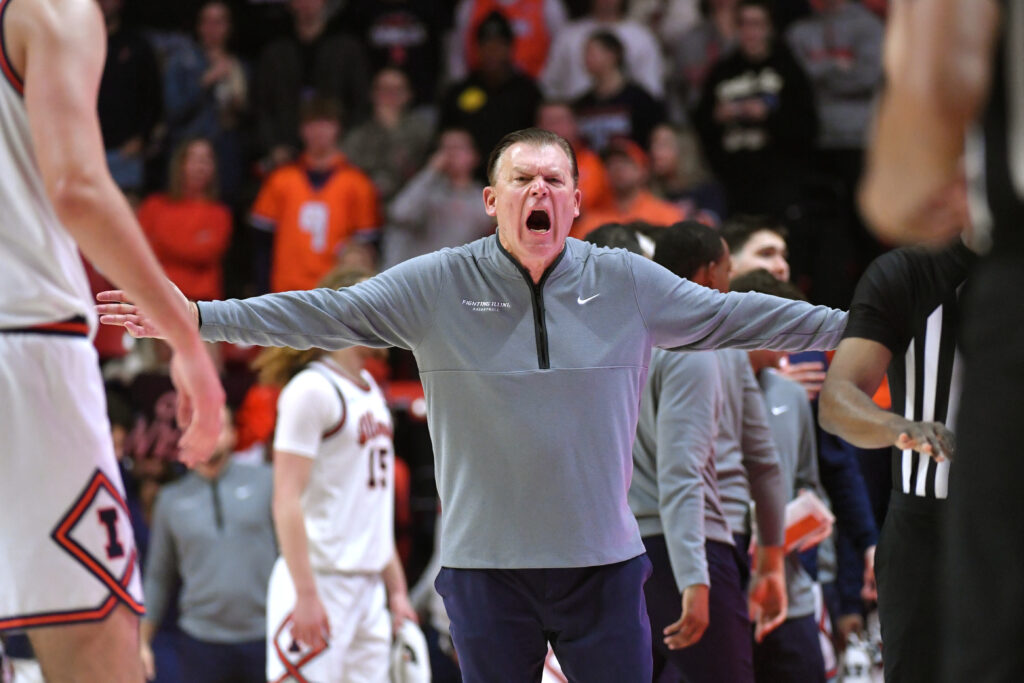 Illinois Fighting Illini head coach Brad Underwood